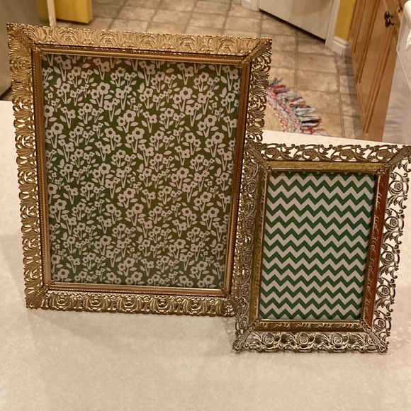 1960s vintage metal gold frames. - Picture 9 of 11